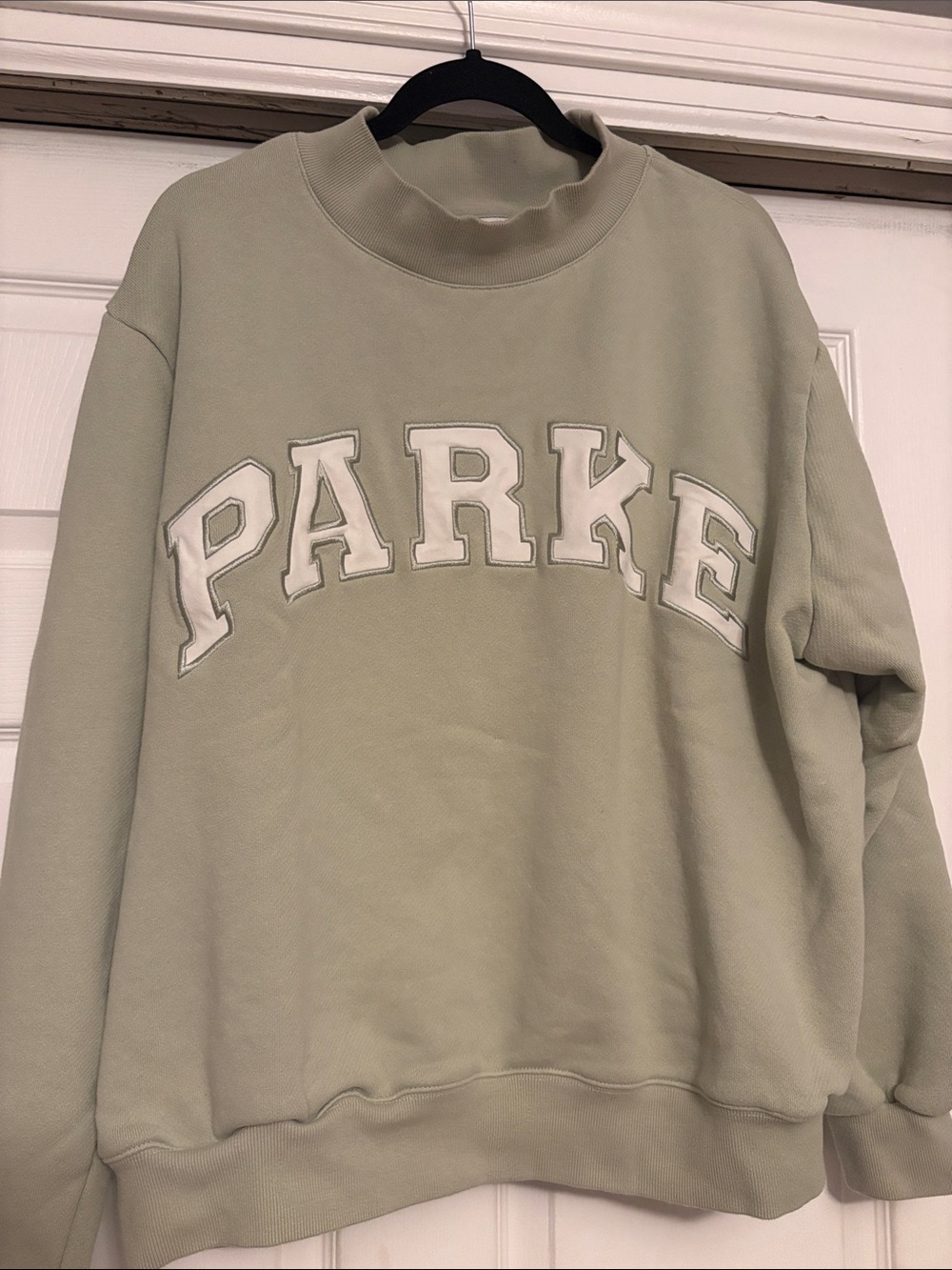 PARKE Sea Foam Green Mockneck